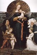 Hans Holbein Our Lady Meyer France oil painting artist
